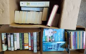 lot 485 image: 3 BOXES OF ASSORTED BOOKS AS SHOWN. YOU ARE BIDDING BY THE BOX