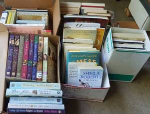 lot 488 image: 5 BOXES OF ASSORTED BOOKS AS SHOWN. YOU ARE BIDDING BY THE BOX