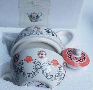 lot 516 image: FAITHFUL JOURNEY TEAPOT IN BOX AS SHOWN.