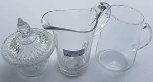 lot 567 image: ASSORTED GLASS DISHES AS SHOWN.