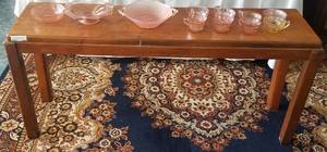 lot 606 image: SOFA TABLE IN STYLECOLORCONDITION SHOWN. YOU ARE BIDDING ON THE TABLE ONLY.