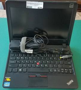 lot 620 image: LENOVO X131E THINKPAD LAPTOP WITH POWER CORD AS SHOWN.