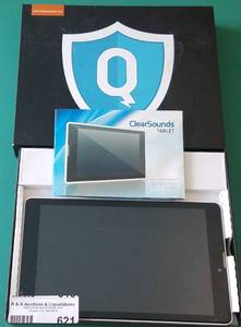 lot 621 image: CLEARSOUNDS TABLET MODEL P-80 AS SHOWN.