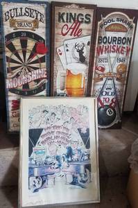 lot 690 image: LOT OF 4 DECOR FRAMES IN STYLESTHEME AS SHOWN. YOU ARE BIDDING BY THE PIECE