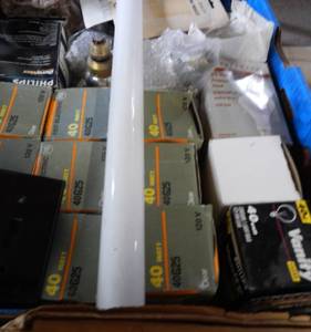 lot 700 image: LOT OF LIGHT BULBS PLUS MORE AS SHOWN.