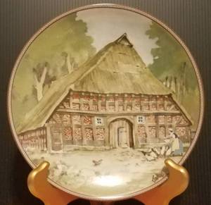 lot 722 image: GERMAN COLLECTIBLE PLATE IN THEMEDESIGNTITLE SHOWN.