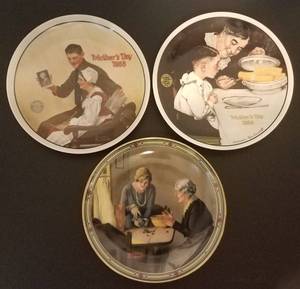 lot 712 image: KNOWLES NORMAN ROCKWALL COLLECTIBLE PLATES IN THEMEDESIGNTITLES SHOWN. YOU ARE BIDDING BY THE PIECE
