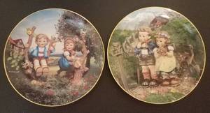 lot 708 image: M. J. HUMMEL COLLECTIBLE PLATES IN THEMESDESIGNS SHOWN. YOU ARE BIDDING BY THE PIECE