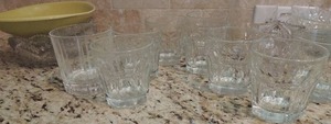 lot 48 image: Assorted Clear GLASS OLD FASHION GLASSES AND CLEAR BOWLS