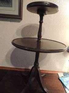 lot 53 image: Cigarette Ashtray Stand #504 22 high 14 wide Dunkan Phiffe legs Ferguson Bros. Hoboken N.J. - no insert included