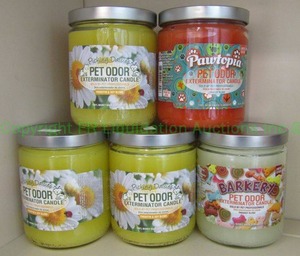 lot 27 image: Pet odor eliminating candles, 5 count