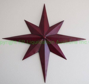 lot 190 image: Star wall hanging decor, 36 x 36