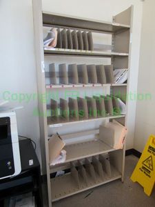 lot 57 image: Metal storage shelf
