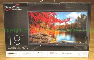 lot 3 image: SuperSonic 19 SC-1911 LED HDTV in original packaging