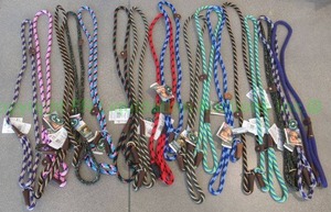 lot 15 image: Mendota Pet British style slip lead leashes, 17 count