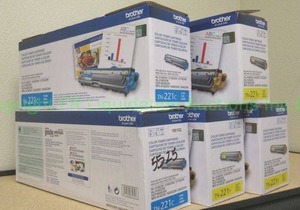 lot 188 image: Brother TN-221C color toner cartridges, 5 count