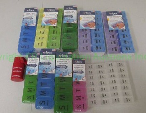 lot 115 image: Apex 7-day plastic medicine organizers