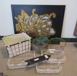 lot 14 image: Baskets, picture, and more
