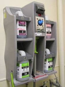 lot 46 image: Hillyard, Arsenal One, Dilution Control, Wall mounted dispenser. Mounted to wall, please bring tools to remove