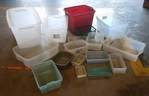 lot 260 image: Plastic Storage Containers