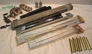 lot 224 image: Drawer slides and cabinet hardware