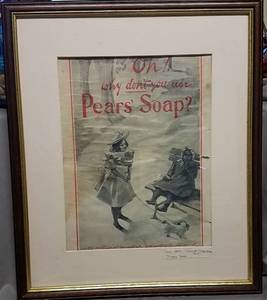lot 155 image: 1899 Pears Soap advertisement