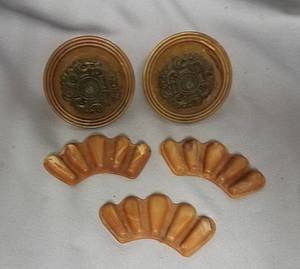 lot 336 image: vintage drawer pulls