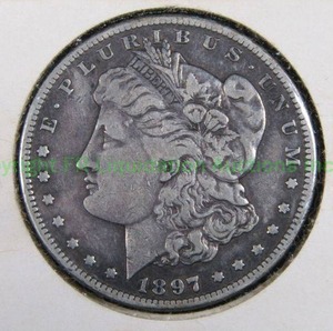 lot 542 image: Silver 1897 morgan dollar