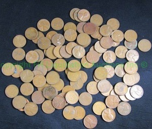 lot 494 image: Wheat pennies 100 count