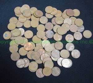 lot 554 image: Wheat pennies 100 count