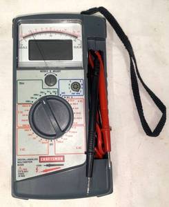 lot 47 image: Craftsman Digital  analog multimeter 82320
