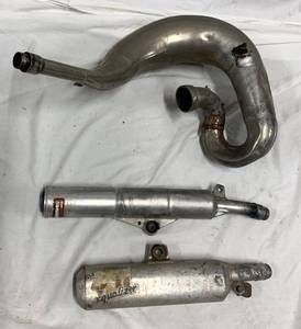 lot 137 image: Motorcycle pipes