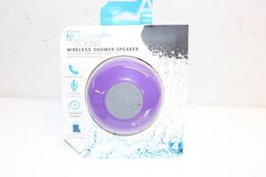 lot 15 image: Aduro Aqua Wireless Bluetooth Shower Speaker - Purple