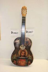 lot 41 image: Espanola Religious Acoustic Guitar