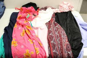 lot 110 image: Lot of Womens Clothing (Jacket Pants Pajamas)