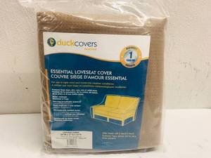 lot 164 image: Duck Covers - Love Seat Cover Brown