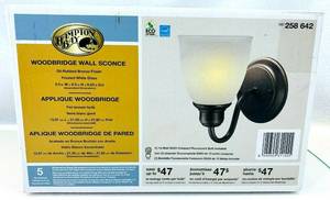 lot 170 image: Hampton Bay Woodbridge Wall Scone