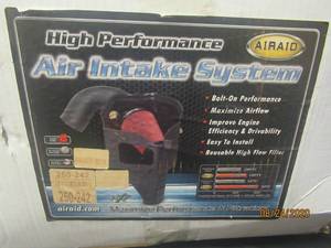 lot 71 image: AIRRAD HIGH PERFORMANCE AIR INTAKE SYSTEM 250-242 NEW IN BOX