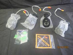 lot 101 image: NEW Q-SEE ANALOG HD BULLET SECURITY CAMERAS WITH 720P HD AND NIGHT VISION TOTAL OF 4 PIECES