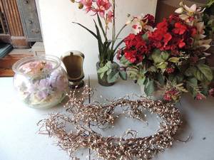 lot 169 image: Flower vases and flowers flower pot with lilies