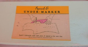 lot 301 image: Speed E. Undermarker in original box,  marks both pieces at the same time