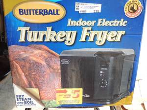 lot 238 image: Butterball indoor turkey fryer in original box works well