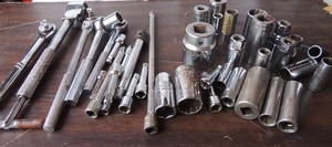 lot 248 image: Ratchet set and a large quantity of sockets