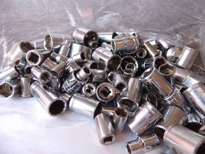 lot 249 image: Ziploc bag full of sockets
