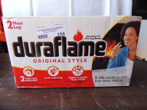 lot 254 image: DURAFLAME  LOGS - 2 HOUR LOGS  2 new boxes