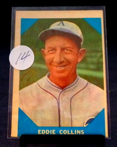 lot 14 image: 1960 FLEER - EDDIE COLLINS CARD #20 - VG