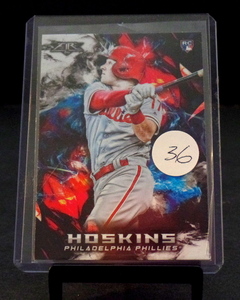 lot 36 image: 2018 Topps Fire Baseball #50 Rhys Hoskins ROOKIE CARD Philadelphia Phillies