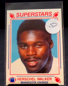 lot 51 image: 1990 MSA Superstars Herschel Walker - NM