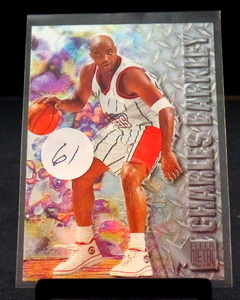 lot 61 image: 1996-97 Fleer Metal CHARLES BARKLEY Card Rockets Retro NBA Sir Charles -NMMT