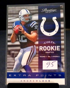 lot 95 image: 2012 Prestige ANDREW LUCK RC #229 ROOKIE CARD - COLTS QB